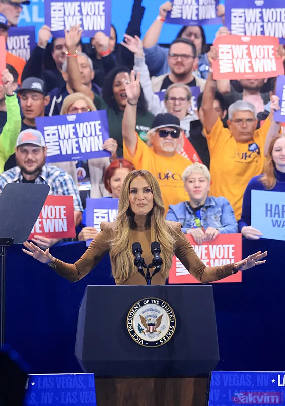 Beyonce'tan sonra Jennifer Lopez! Kamala Harris mitinginde boy gösterdi: Hollywood yıldızları saflarını belirliyor - 1