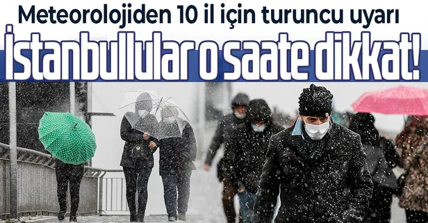 SON DAKİKA: Meteorolojiden 10 il için turuncu uyarı! Yoğun kar yağışı geliyor