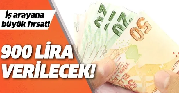 İş arayanlara müjdeli haber geldi! 900 lira verilecek