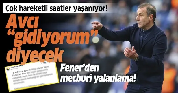 Fenerbahçe’de çok hareketli saatler yaşanıyor! Abdullah Avcı’da kritik gün pazartesi