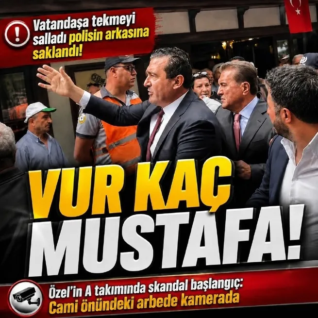 Mustafa Sarıgül’den cami önünde skandal hareket! Vatandaşa tekme attı
