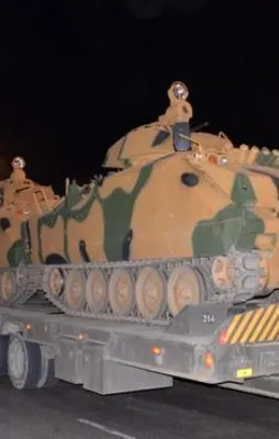 Afrin'e büyük askeri sevkıyat