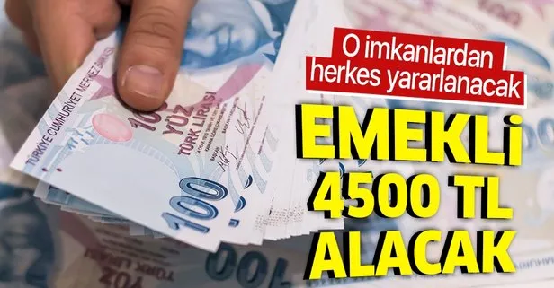 Eğer onaylanırsa emekliler en az 4500 TL avans alabilecekler