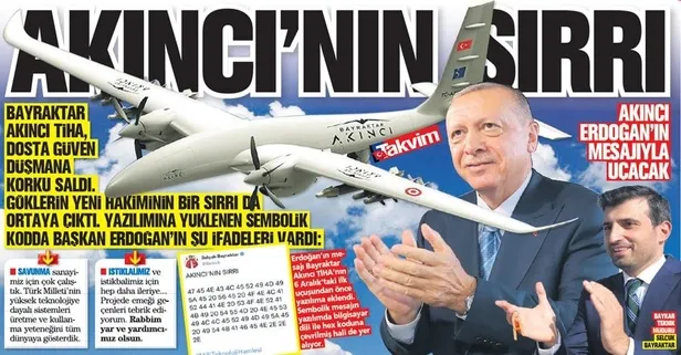 Bayraktar Akıncı TİHA, Başkan Recep Tayyip Erdoğan'ın mesajıyla uçacak