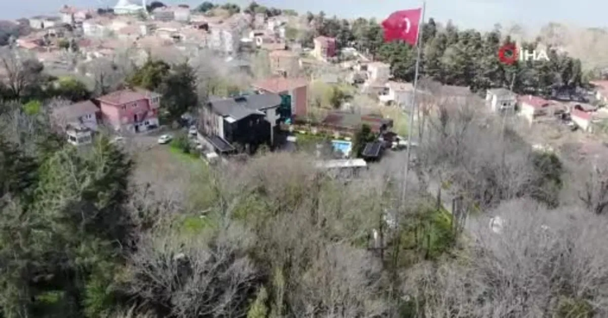 Sedat Peker'in Beykoz'daki villası havadan görüntülendi