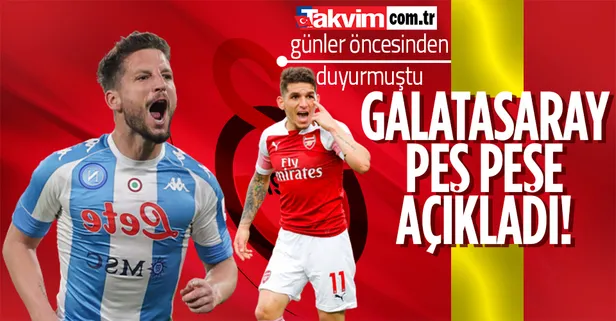 Transfer açıklamaları peş peşe: Torreira ve Mertens Galatasaray'da