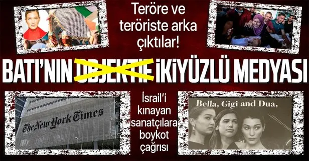 İşte Batı’nın objektif medyası! NYT’den terör devleti İsrail’i eleştiren Bella, Gigi Hadid ve Dua Lipa ile ilgili karalama kampanyası