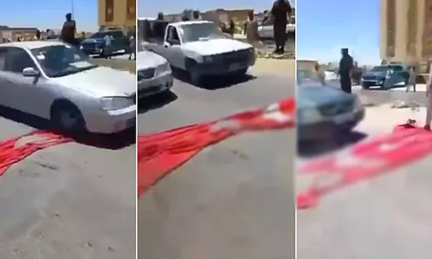 Hafter milislerinden Türk bayrağı üzerinden provokasyon! Çizgiyi aştılar-1