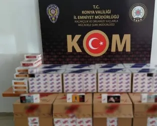 Konya’da 161 bin 400 makaron ele geçirildi