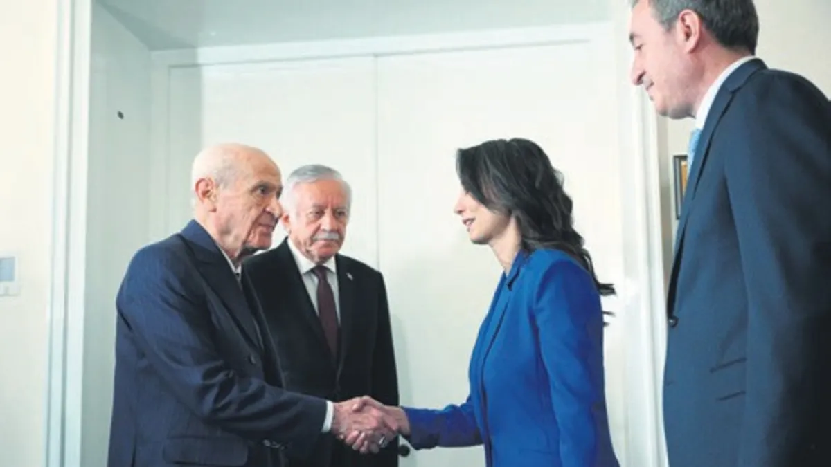 MHP Genel Başkanı Devlet Bahçeli  DEM Parti Eş Genel Başkanları ile bir araya geldi