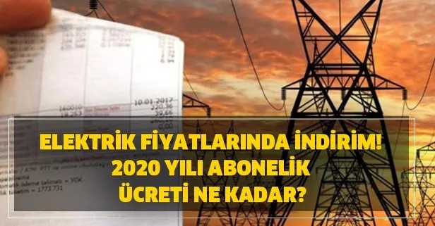 2020 Yili Elektrik Abonelik Ucreti Ne Kadar Gerekli Evraklar Nelerdir Elektrik Fiyatlarinda Indirim Takvim
