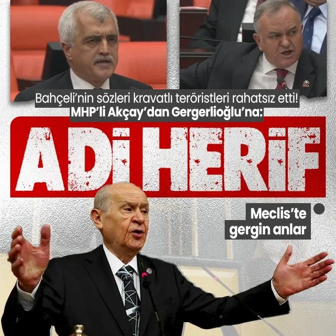 Bahçelinin AYM sözleri HDPli Ömer Faruk Gergerlioğlunu rahatsız etti! Mecliste gerilim başladı! MHPli Erkan Akçaydan Gergerlioğluna: Adi herif