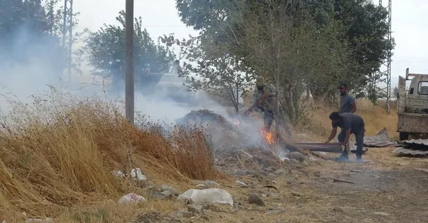 Hatay'da kaynak makinesinden sıçrayan kıvılcım yangın çıkardı!