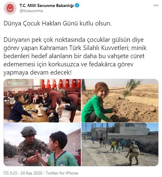 milli-savunma-bakanligindan-dunya-cocuk-haklari-gunu-paylasimi-1605888842286.jpg Milli Savunma Bakanlığı'ndan "Dünya Çocuk Hakları Günü" paylaşımı-1