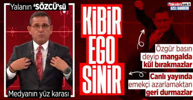 Yalanın 'SÖZCÜ'sü medyanın yüz karası! Canlı yayında egosunu tatmin edip basın emekçisi azarlayan Fatih Portakal'a tepkiler çığ gibi