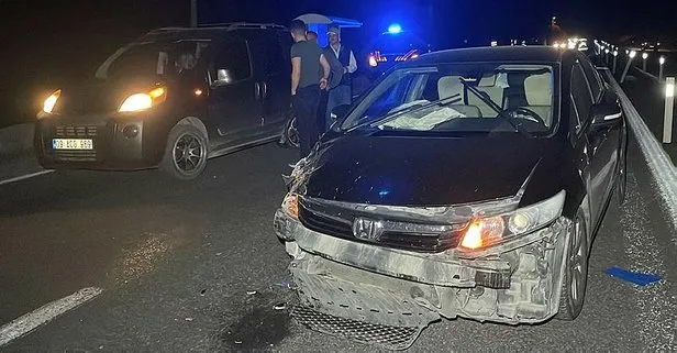 Elazığ’da akşam vakti korkutan kaza