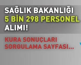 Sağlık Bakanlığı personel alımı kura sonuçları açıklandı! 2018 İŞKUR Temizlik görevlisi kura sonuçları sorgulama!