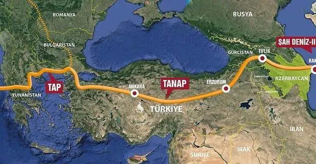 TAP’ın ilk yılında Avrupa’ya büyük doğal gaz sevkiyatı