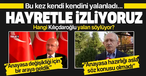 Kılıçdaroğlu'nun 'Anayasa' yalanı CHP kanalı TELE1'e verdiği röportajında ortaya çıktı!