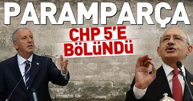 CHP yerel seçimler öncesi 5'e bölündü