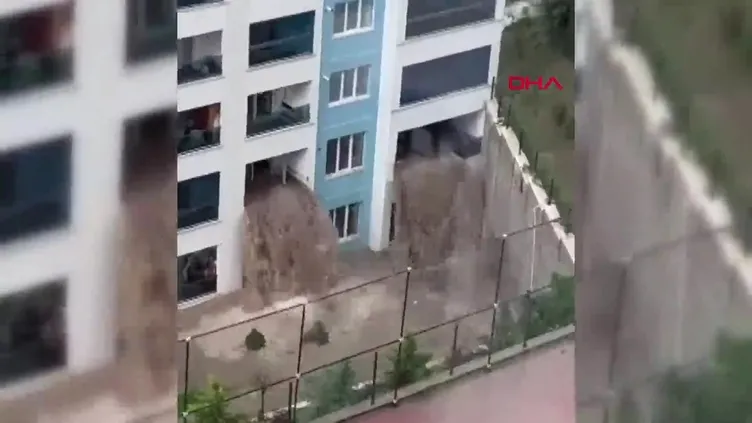 Ankara'daki görüntüler dehşete düşürmüştü! Her yağmurda şelaleye dönen bina