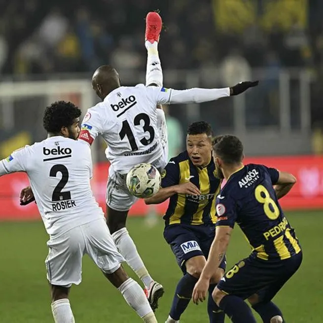 Ziraat Türkiye Kupasında Beşiktaşı deviren Ankaragücü çeyrek finale yükseldi