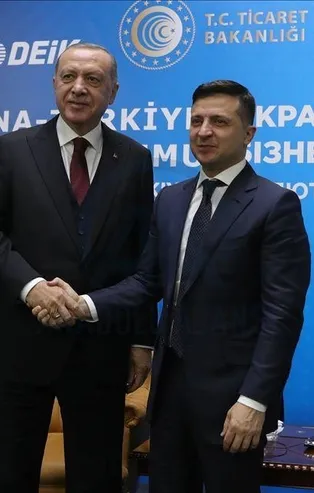 Başkan Erdoğan, Ukrayna Cumhurbaşkanı Zelenskiy ile görüştü