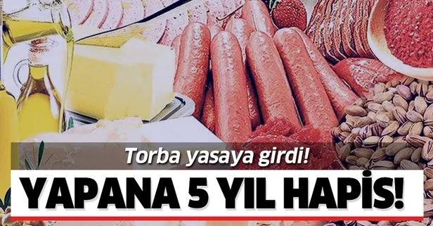 Torba yasaya girdi! Yapana 5 yıl hapis!