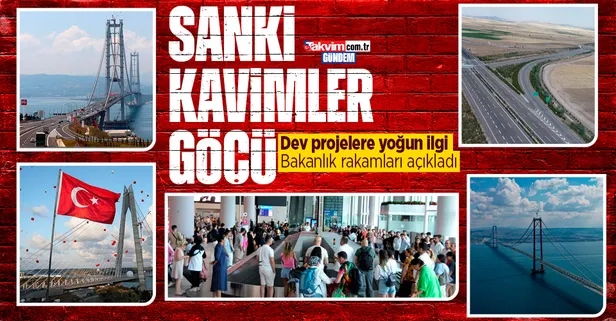 Ulaştırmada rekor üstüne rekor! Dev projelere büyük ilgi