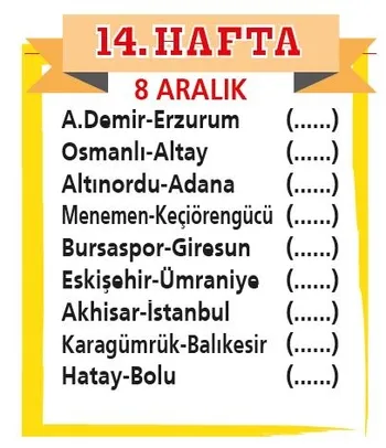 Süper Lig’in ardından 1. Lig’de de fikstür çekimi yapıldı-15