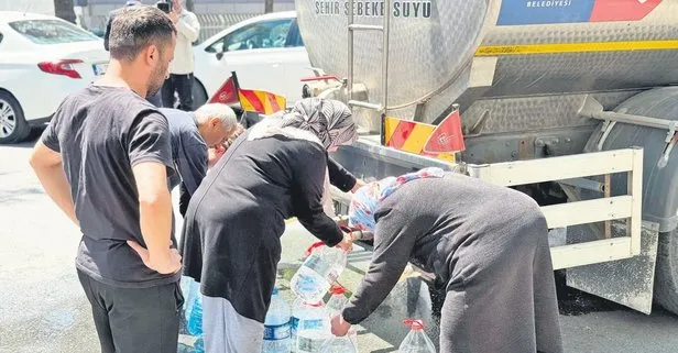 CHP’li Sarıyer Belediyesi’nde 1990 model belediye hizmeti! Susuz kalan vatandaşlar tanker sırasına girdi
