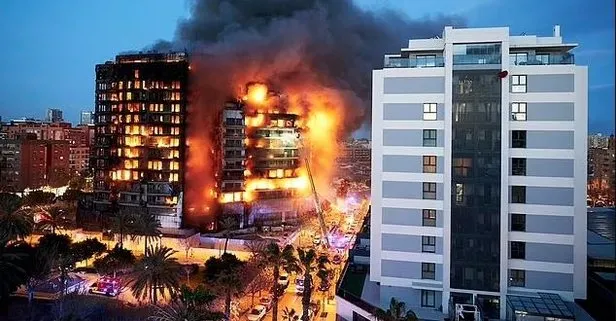İspanya felaketi yaşadı! 14 katlı apartmanda korkunç yangın: Binayı saniyeler içinde sardı! 400 kişi mahsur kaldı