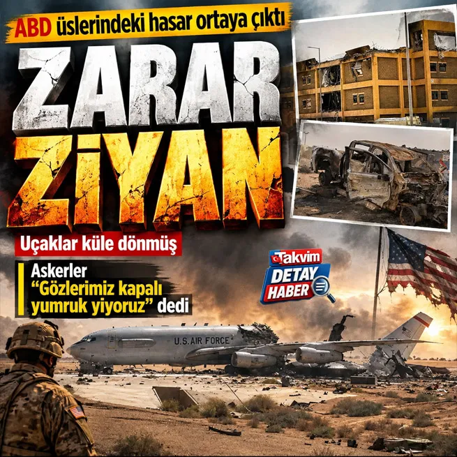 İran saldırılarından sonra ABD üslerinde büyük hasar: Yeni fotoğraflar ortaya çıktı! Amerikan askerleri Gözlerimiz kapalı yumruk yiyoruz dedi