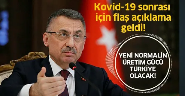 Yeni normalin küresel üretim gücü Türkiye olacak