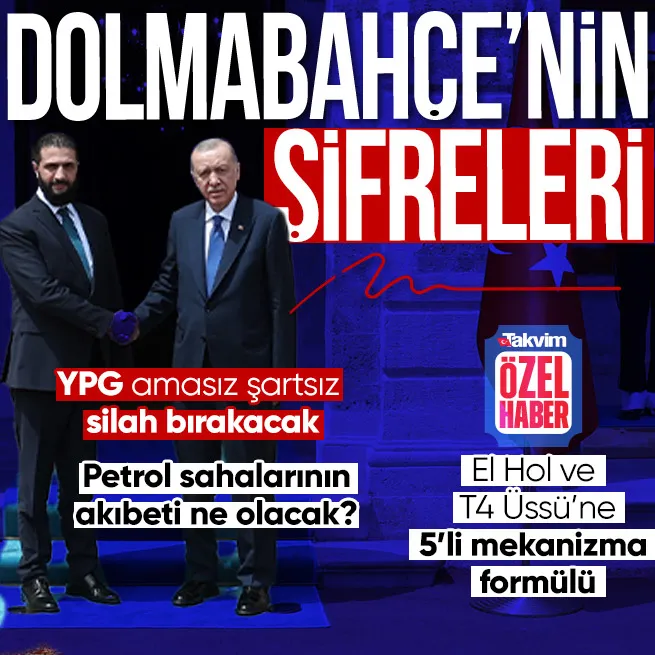 Dolmabahçe zirvesinin şifreleri! Ana gündem YPGnin tasfiyesi... El Hol Kampı ve T4 Hava Üssüne 5li mekanizma formülü