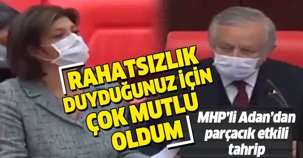 TBMM Başkanvekili Celal Adan HDP’li Meral Danış Beştaş’ı rezil etti: Rahatsızlık duyduğunuz için çok mutlu oldum