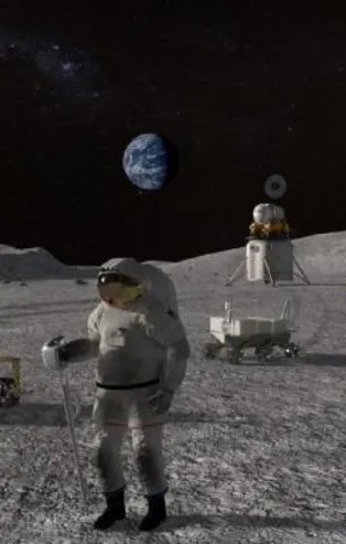 Avrupa Uzay Ajansı fotoğrafları paylaştı! İşte Ay'da inşa edilecek evler