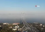 İstanbul Boğazı’ndaki sis manzarası havadan görüntülendi