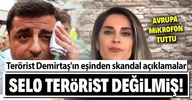 Terörist Selahattin Demirtaş'ın eşinden skandal açıklamalar