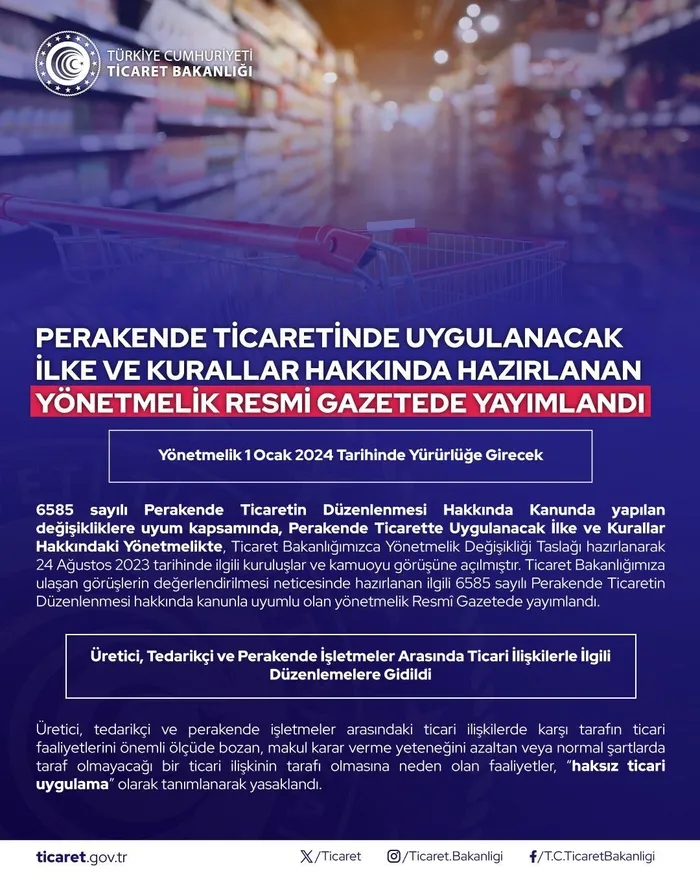 Ticaret Bakanlığı perakende ticarette ilke ve kuralları yeniden düzenledi: 1 Ocak'ta başlıyor | Zorla kampanyaya son-3