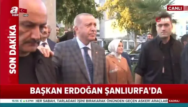 Başkan Erdoğan'a Şanlıurfa'da sevgi seli!