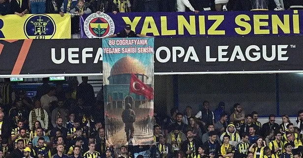 Fenerbahçe taraftarından Filistin'e destek Kudüs'e selam: "Bu coğrafyanın yegane sahibi sensin"