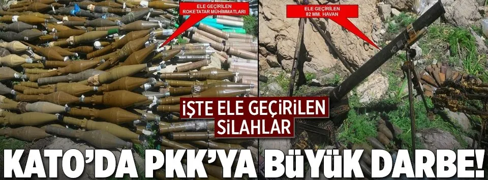 Kato Dağı’nda PKK’ya darbe üstüne darbe