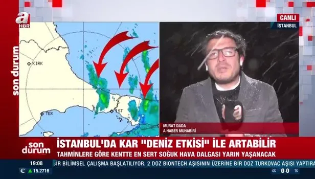 İstanbul’da yoğun kar yağışı!