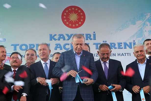 Başkan Erdoğan Kayseri'de! Ankara-Yerköy-Kayseri Hızlı Tren Hattı'nın temeli atıldı! Muhalefete salvolar: Onlar anca sökülen musluğu takarlar-12