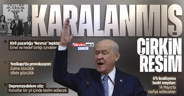 Son dakika: MHP Genel Başkanı Devlet Bahçeli'den HDP-CHP görüşmesine 'Nevruz' tepkisi