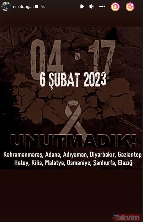 Ünlülerden 6 Şubat paylaşımları: Unutmadık, unutmayacağız! Alişan, Esra Erol, Demet Akalın, Pınar Altuğ, Özge Törer, Burak Özçivit... - 33