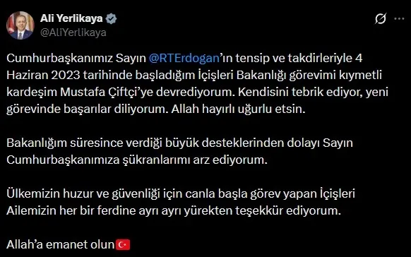 Kabine'de görev değişimi! Akın Gürlek Adalet Bakanı | Mustafa Çiftçi İçişleri Bakanı oldu-5