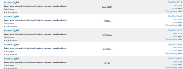 Diş Hekimi Asistanı, Hemşire, Diyetisyen, Eczane işçisi... 2021 İŞKUR hastanelere en az ilkokul mezunu personel...-7