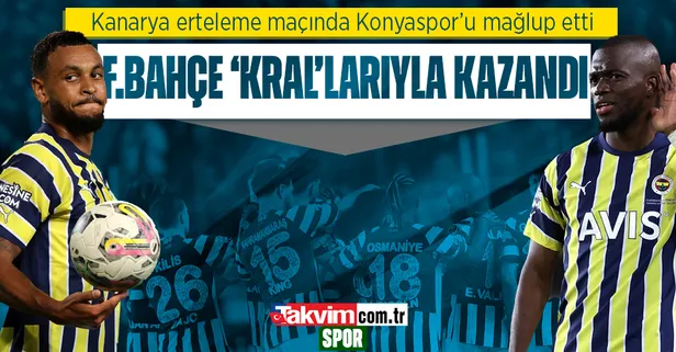 Fenerbahçe - Konyaspor: 4-0 | MAÇ ÖZETİ